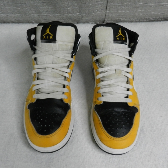 Nike Air Jordan 1 Mid Yellow Ochre Size 10  Basketball Sneakers DQ8426-710 Men's - Picture 3 of 10